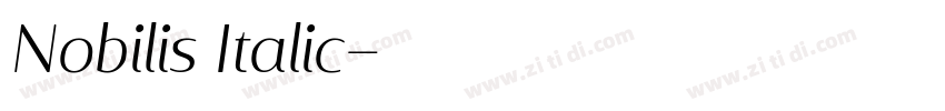 Nobilis Italic字体转换